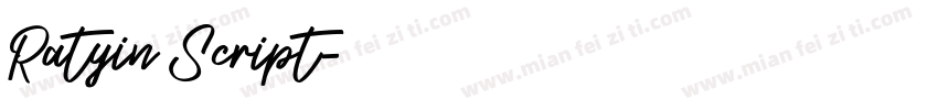 Ratyin Script字体转换